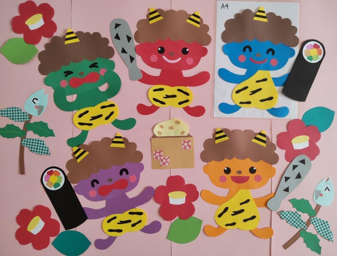 壁面飾り 節分② ひな祭り② セット価格 ハンドメイド 壁面飾り☆3月